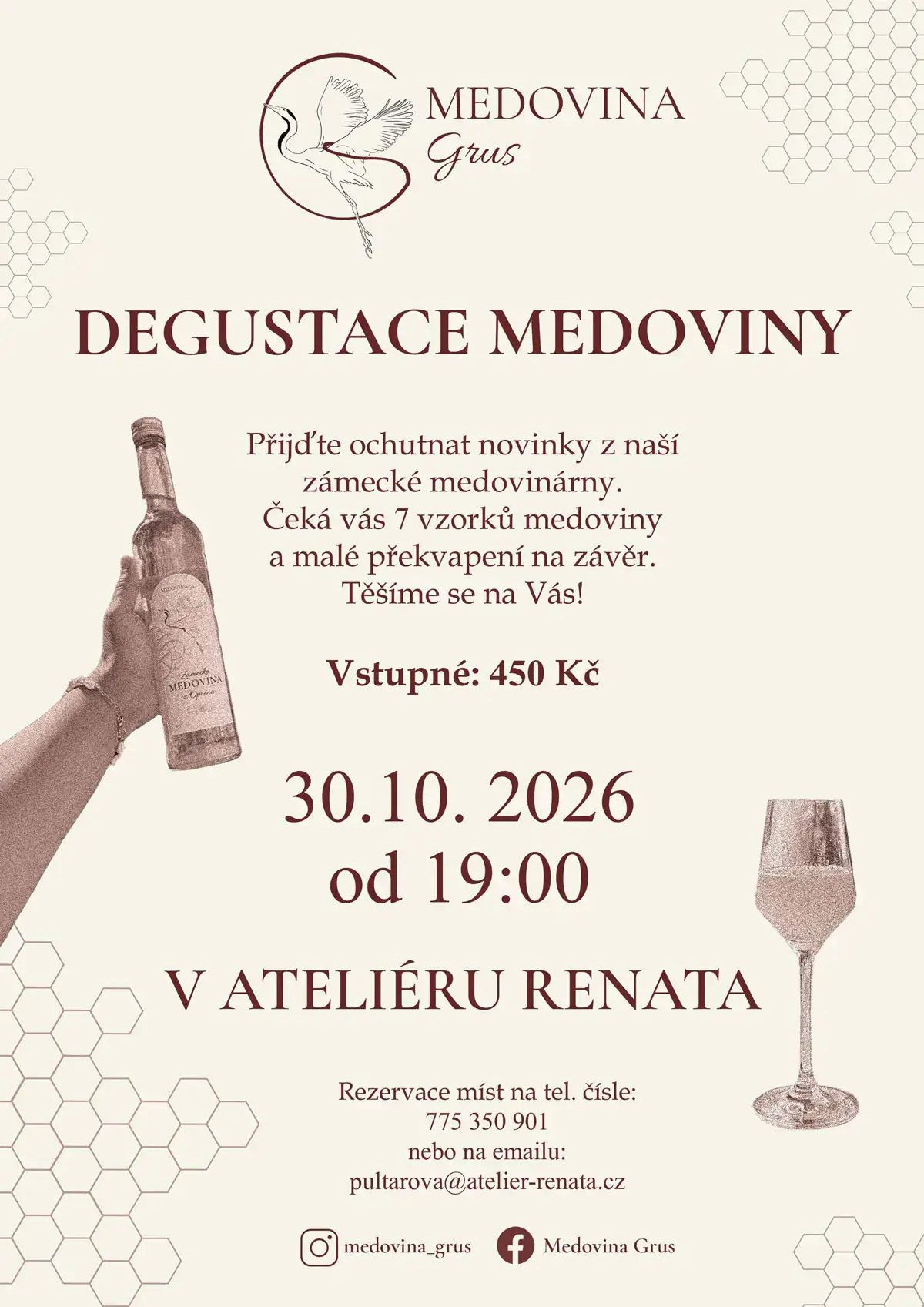 Degustace medoviny Grus