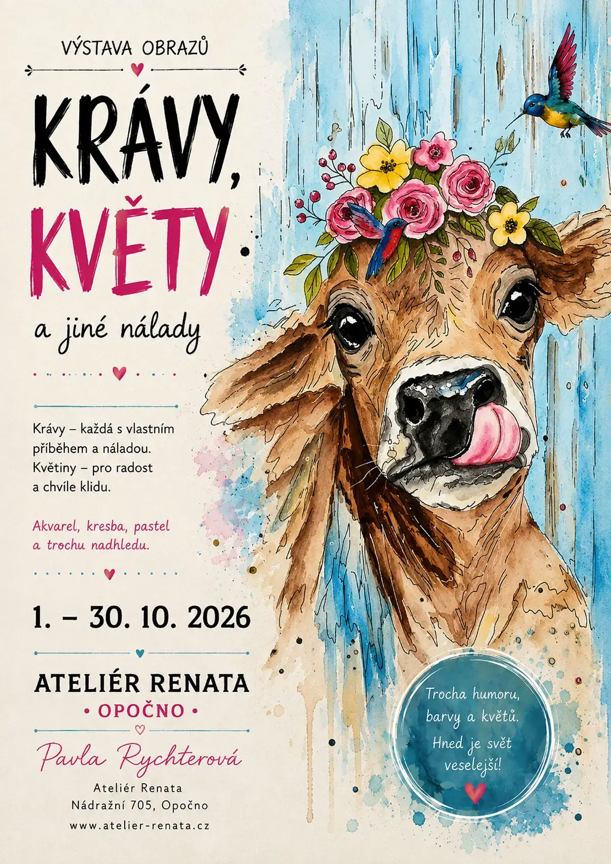 KRÁVY, KVĚTY a jiné nálady